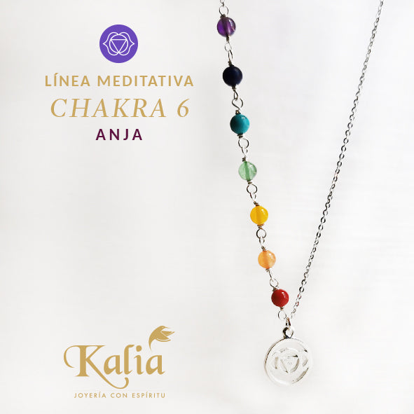 Dije Chakra 6 en Plata ley .925