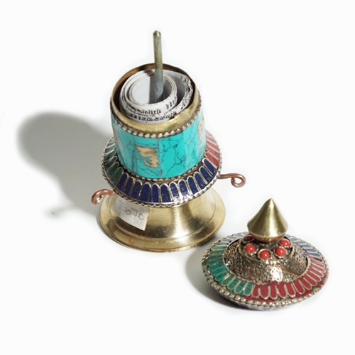 Rueda de Oración Turquesa OM